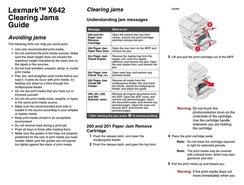 Lexmark X642 User manual