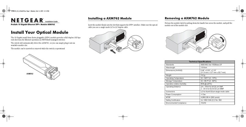 NETGEAR AXM762 - ProSafe 10 Gigabit installation guide NETGEAR AXM762 - ProSafe 10 Gigabit installation guide