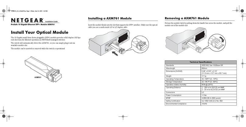 NETGEAR AXM761 - ProSafe 10 Gigabit installation guide