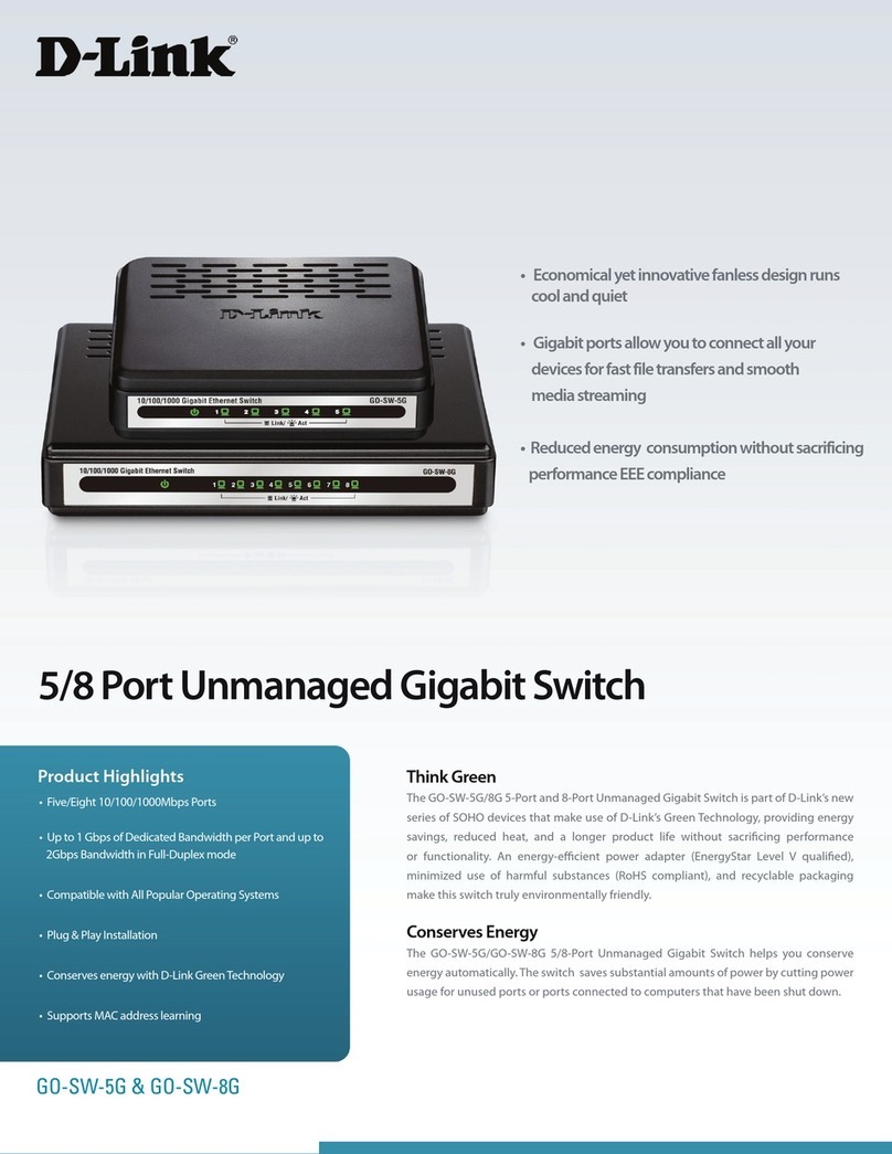 D-Link GO-SW-8G User manual