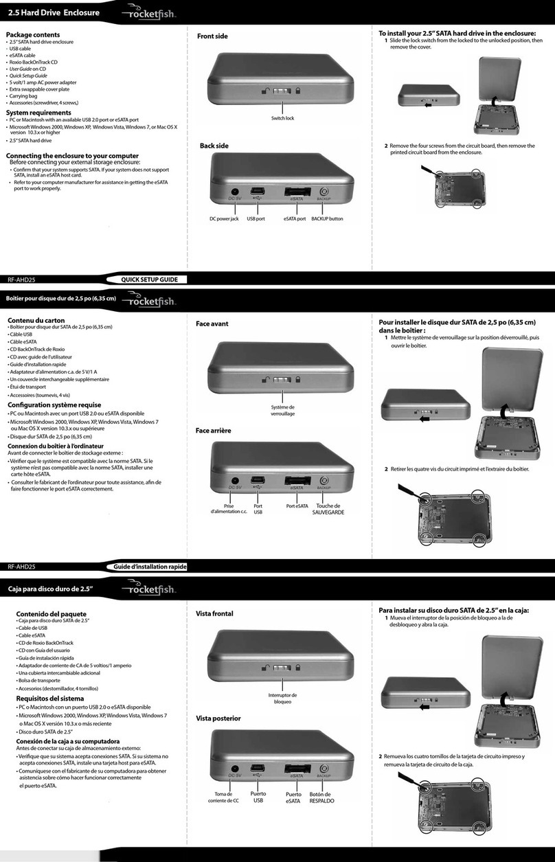 Rocket Fish RF-AHD25 User manual
