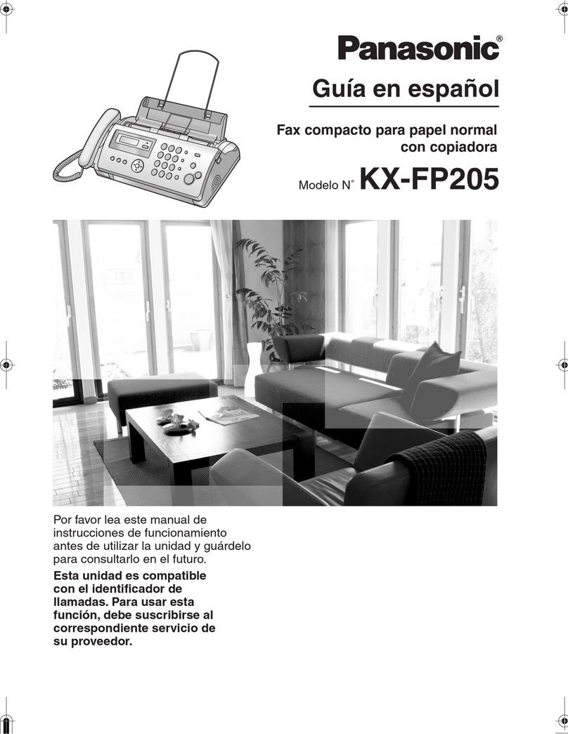 Panasonic KX FP205 - B/W Thermal Transfer instruction manual