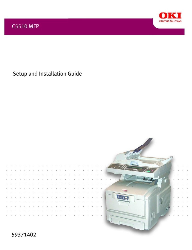Oki C5510n MFP Setup and installation guide