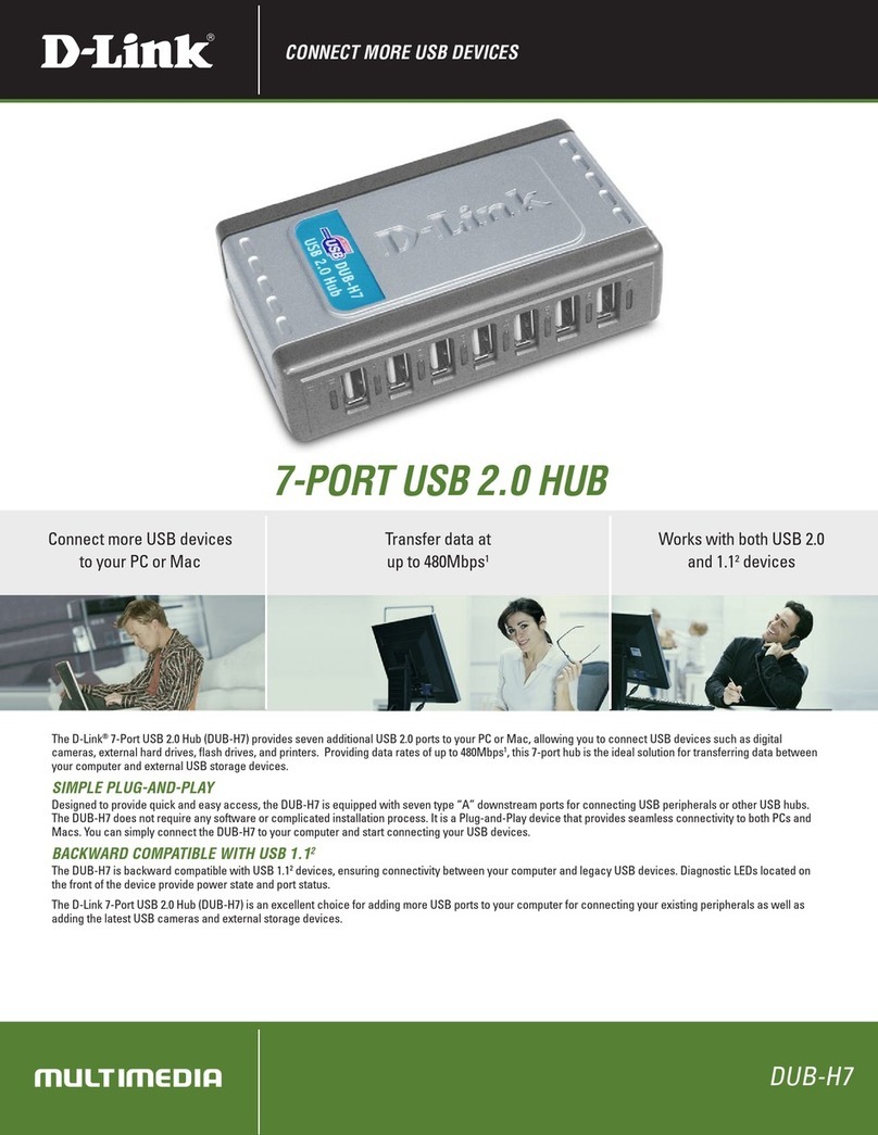 D-Link DUB-H7 - Hub - USB User manual