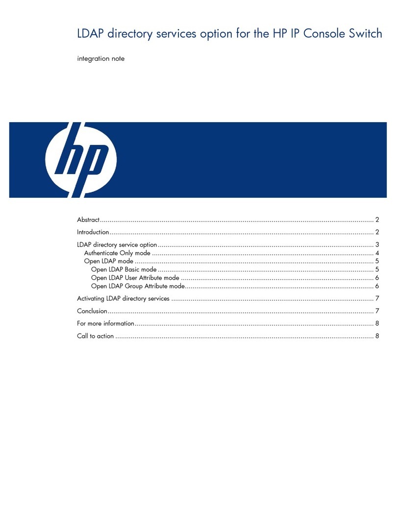 HP 1x1x16 - IP Console Switch KVM Quick start guide