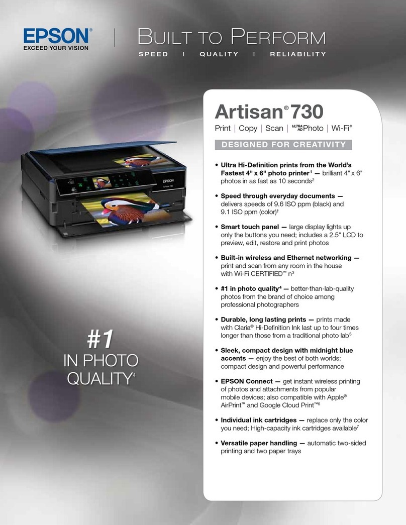 Epson Artisan 730 User manual
