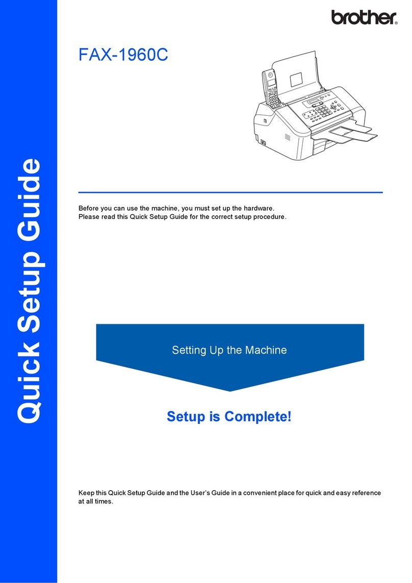 Brother 1960C - IntelliFAX Color Inkjet Quick setup guide