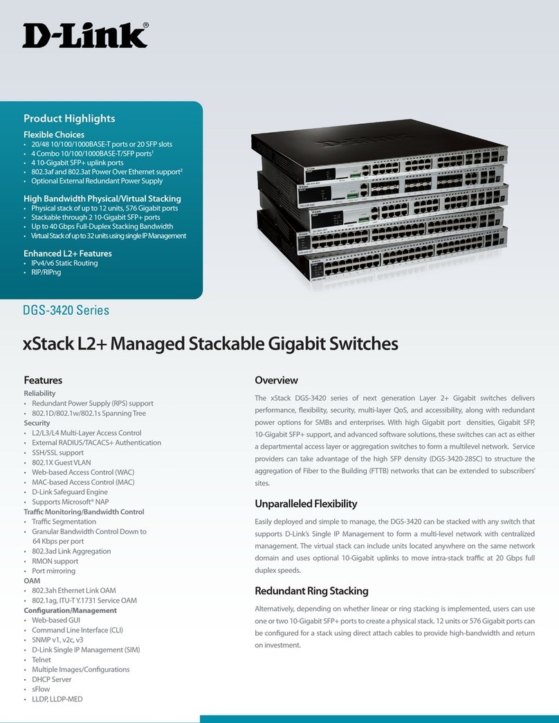 D-Link xStack DGS-3420-28SC User manual