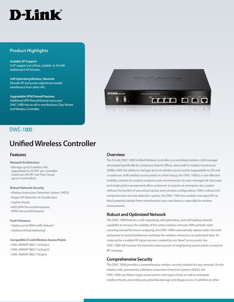 D-Link DWC-1000 User manual