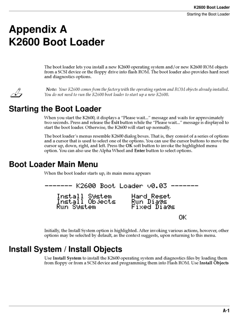 Kurzweil K2600 BEST OF VAST - REV A Technical document