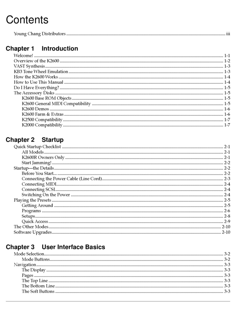 Kurzweil K2600 - MUSICIANS GUIDE REV A PART NUMBER... User manual