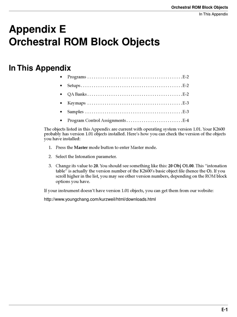 Kurzweil K2600 BEST OF VAST - REV A Technical document