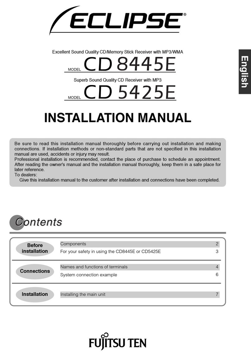 Eclipse CD 5425E User manual