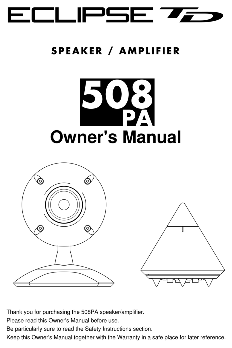 Eclipse TD 508PA User manual