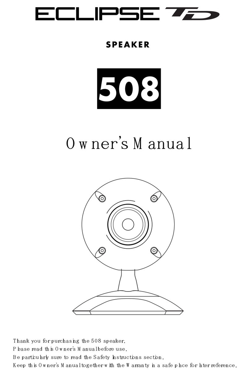 Eclipse TD 508 User manual