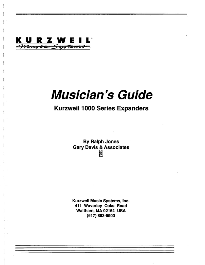 Kurzweil K1000 EXPANDERS - MUSICIAN S GUIDE manual