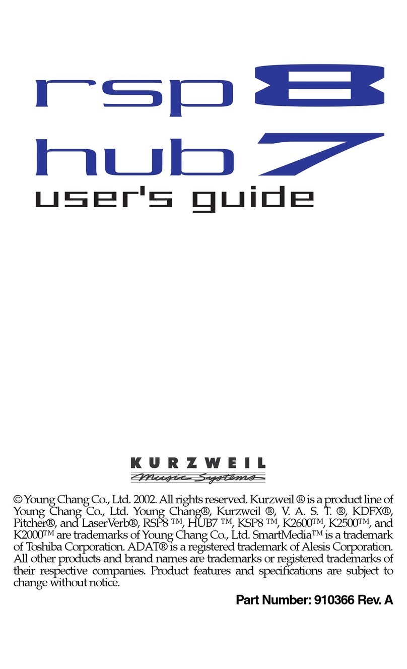 Kurzweil HUB7 - REV A manual