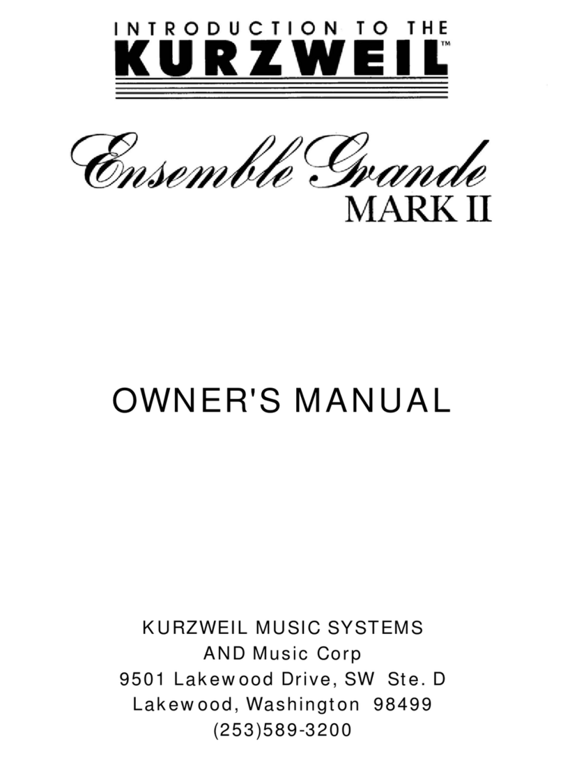 Kurzweil EGII User manual