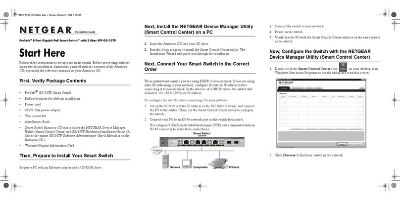 NETGEAR GS110TP - ProSafe Gigabit Smart Switch User manual