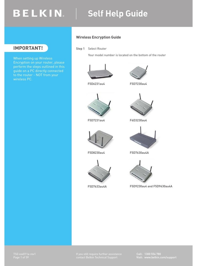 Belkin F5D9630au4A Self help guide