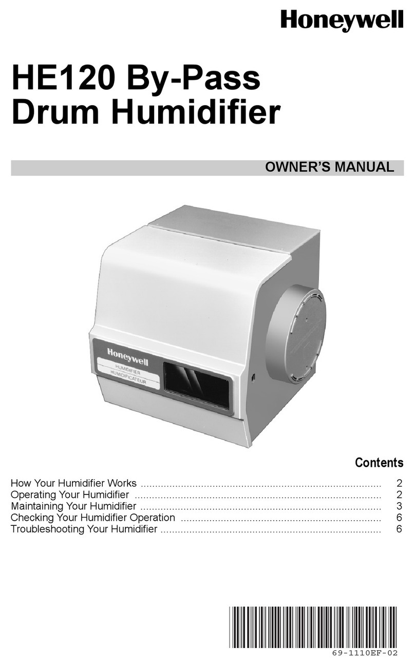 Honeywell HE120A1010 - Whole House Humidifier owner's manual
