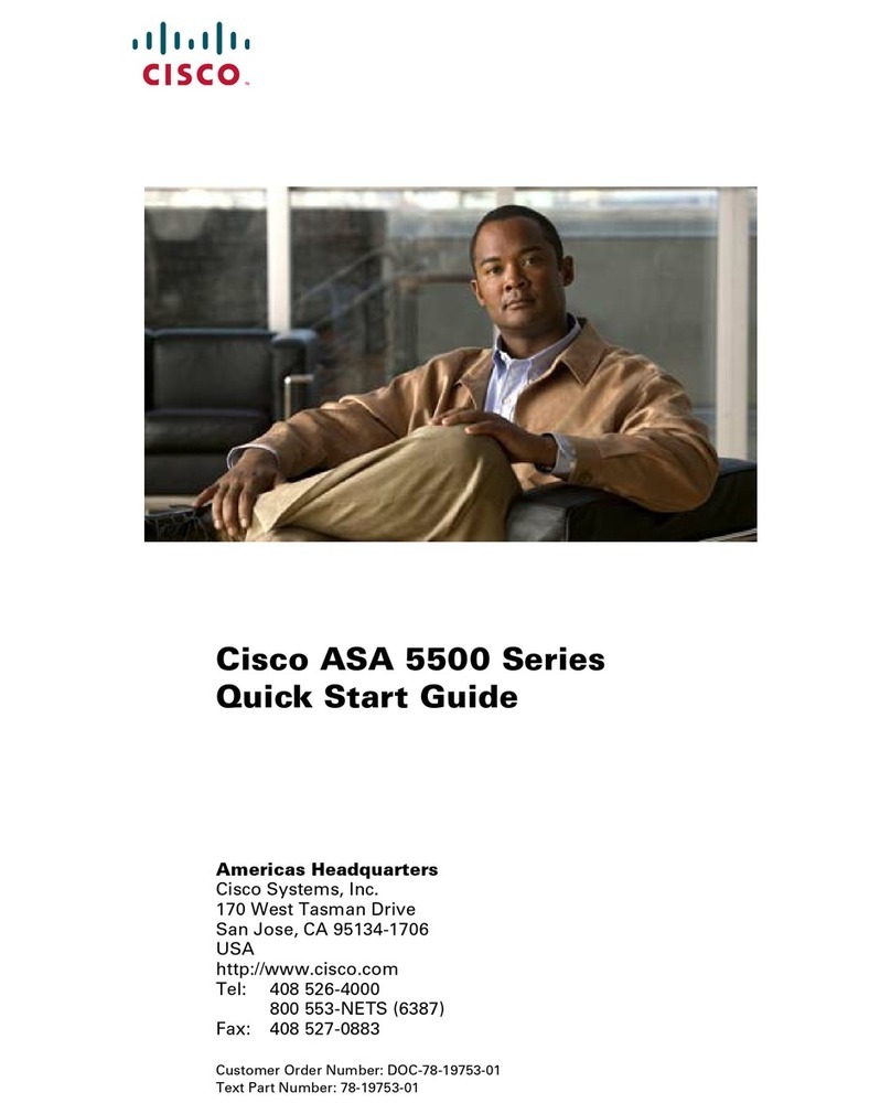 Cisco 5510 - ASA SSL / IPsec VPN Edition User manual Cisco 5510 - ASA SSL / IPsec VPN Edition User manual