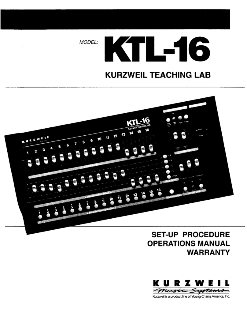 Kurzweil KTL-16 Manual instruction