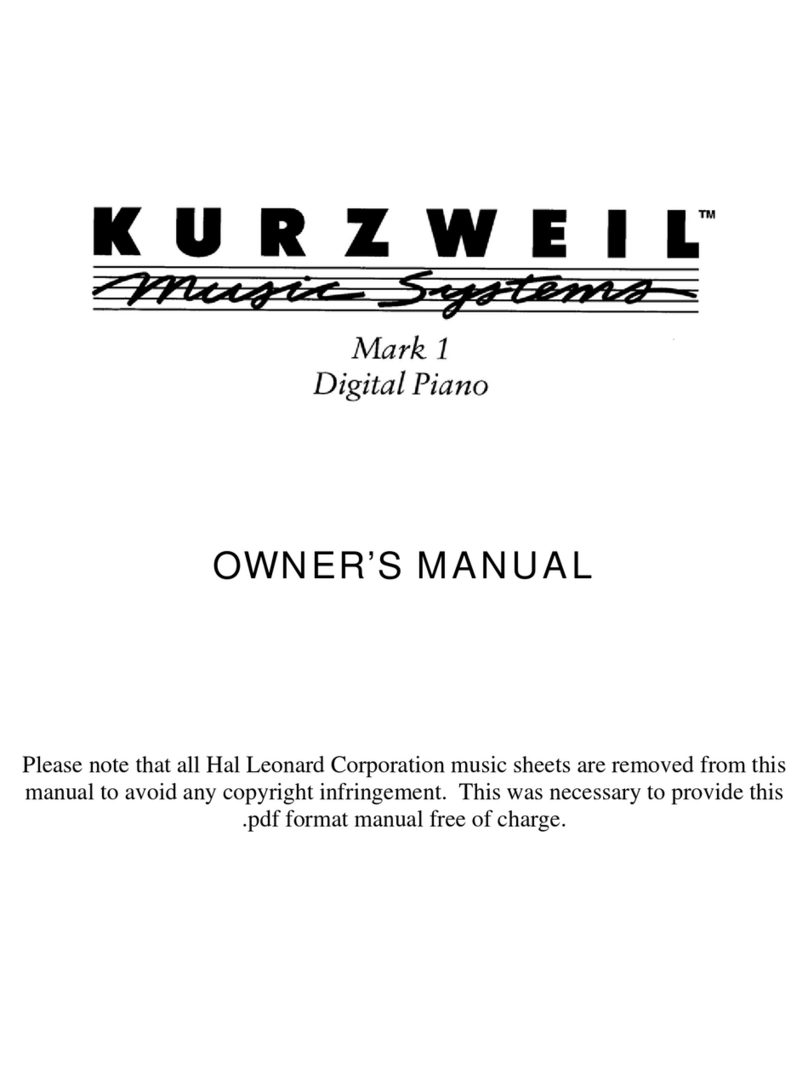Kurzweil MARK 1 User manual Kurzweil MARK 1 User manual