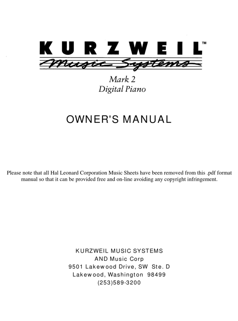 Kurzweil MARK 2 User manual