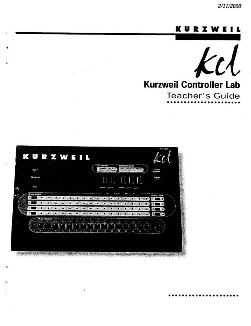 Kurzweil KCL - TEACHERS GUIDE User manual
