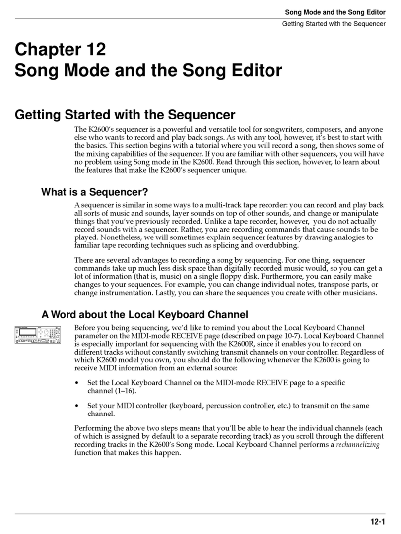 Kurzweil K2600 - MUSICIANS GUIDE REV A PART NUMBER 910330 CHAP... User manual