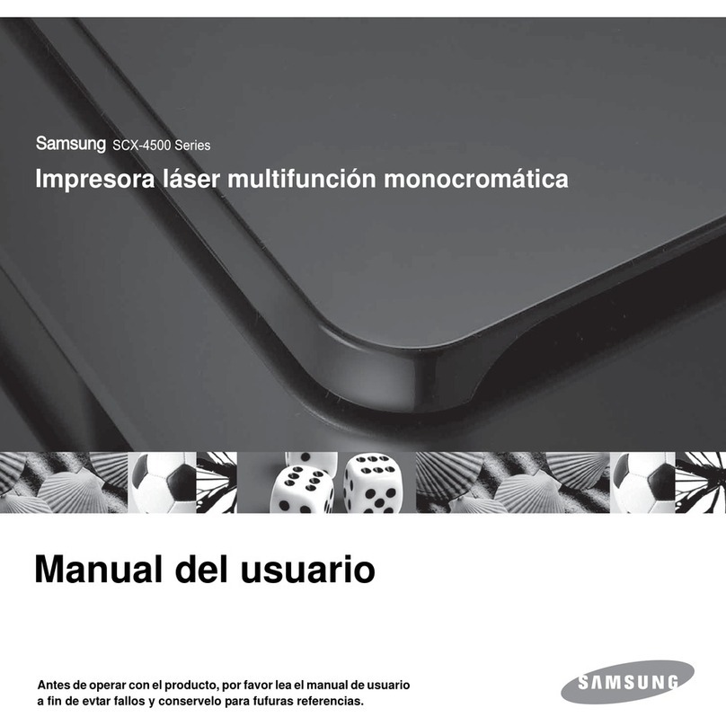 Samsung SCX 4500 - B/W Laser - All-in-One Manual Del Usuario Samsung SCX 4500 - B/W Laser - All-in-One Manual Del Usuario