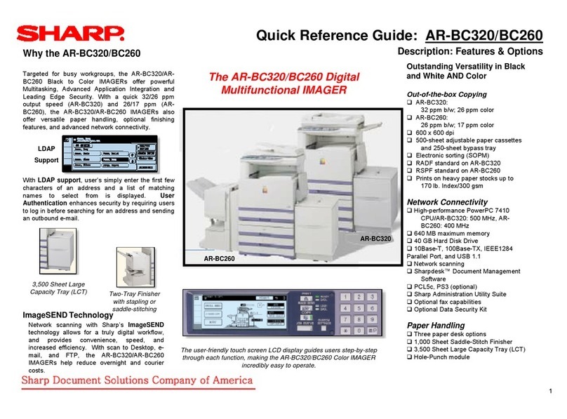 Sharp AR-BC260 User manual