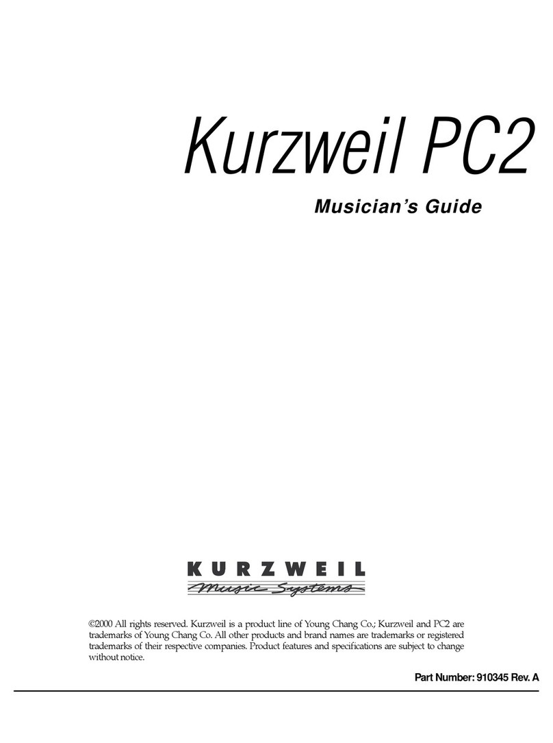 Kurzweil PC2KBD Musician's guide