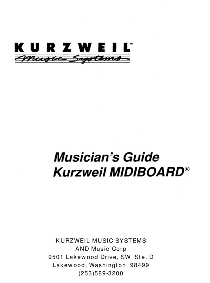 Kurzweil MIDIBOARD - MUSICIAN S BOARD manual