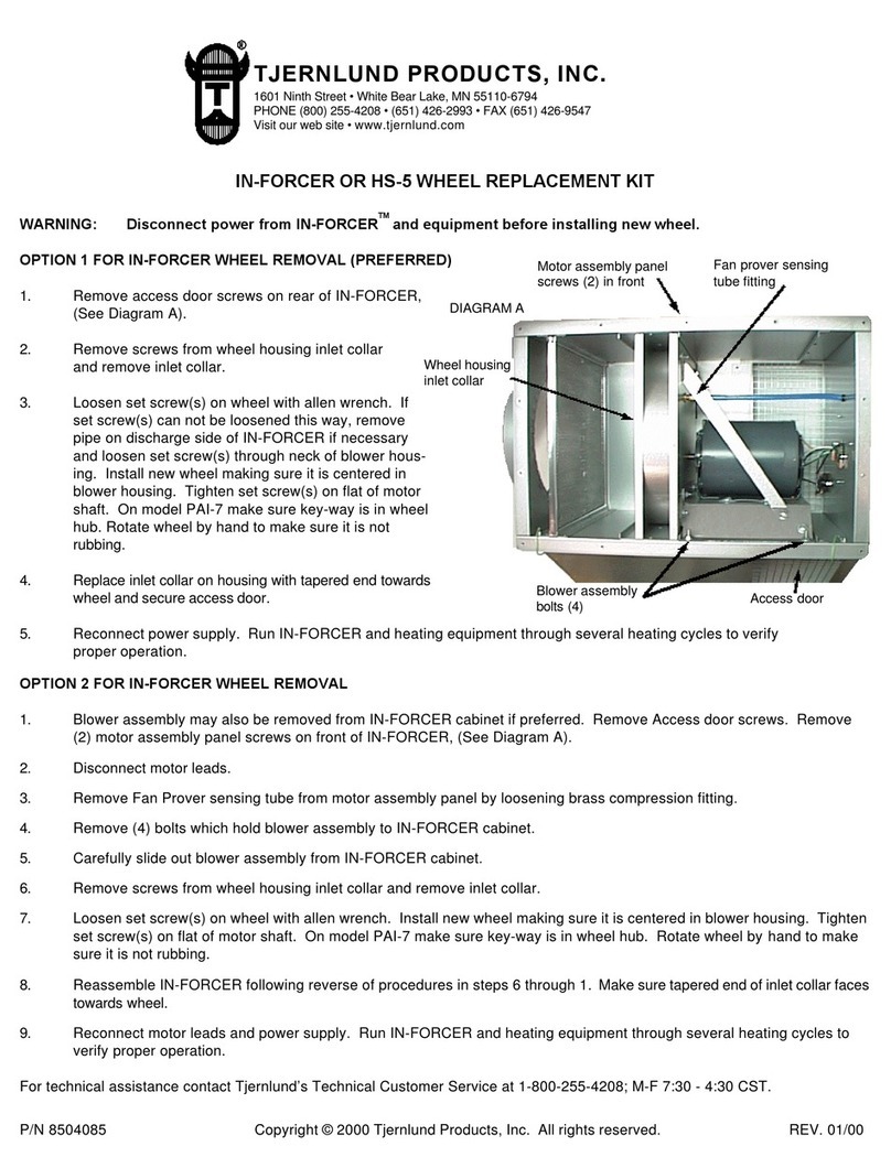 TJERNLUND HS-5 User manual