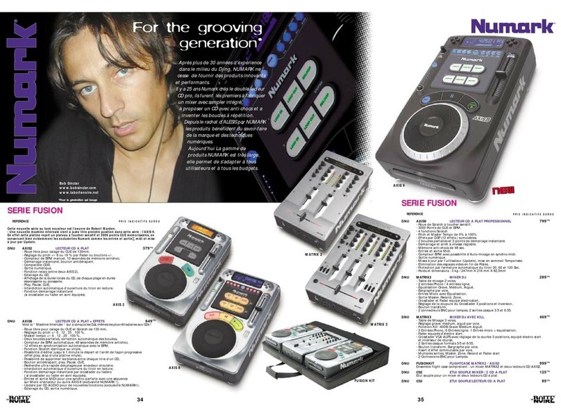 Numark AXIS 9 Service manual