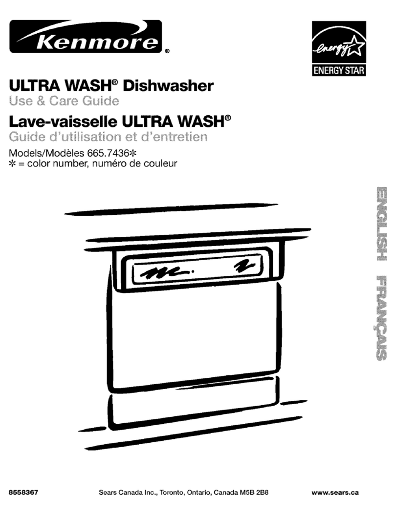 Kenmore ULTRA WASH 665.7436 Series User manual