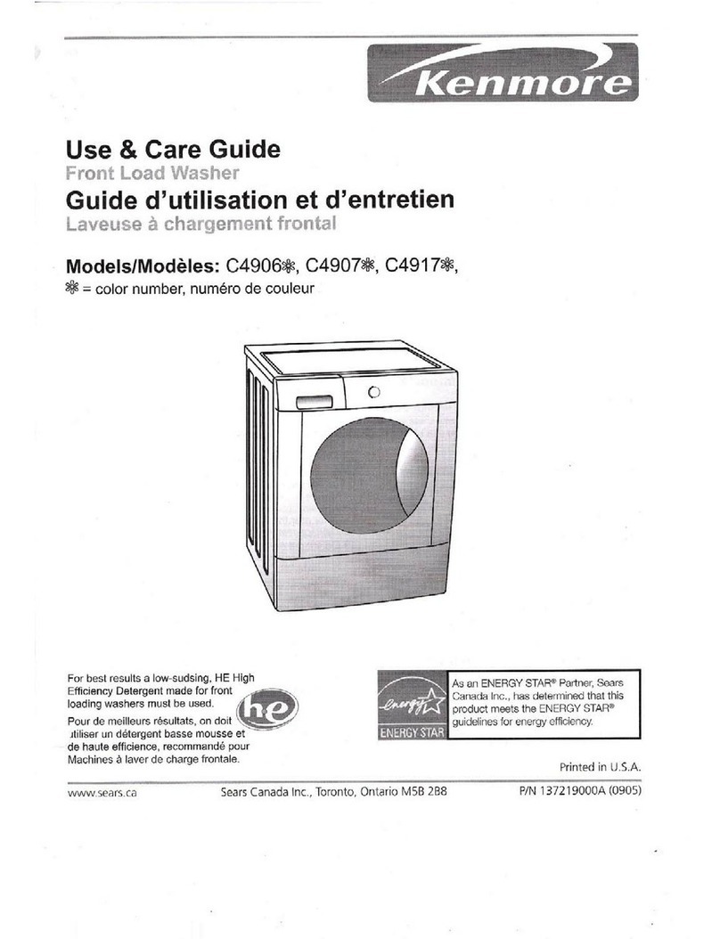 Kenmore C4906 Series Use & care guide