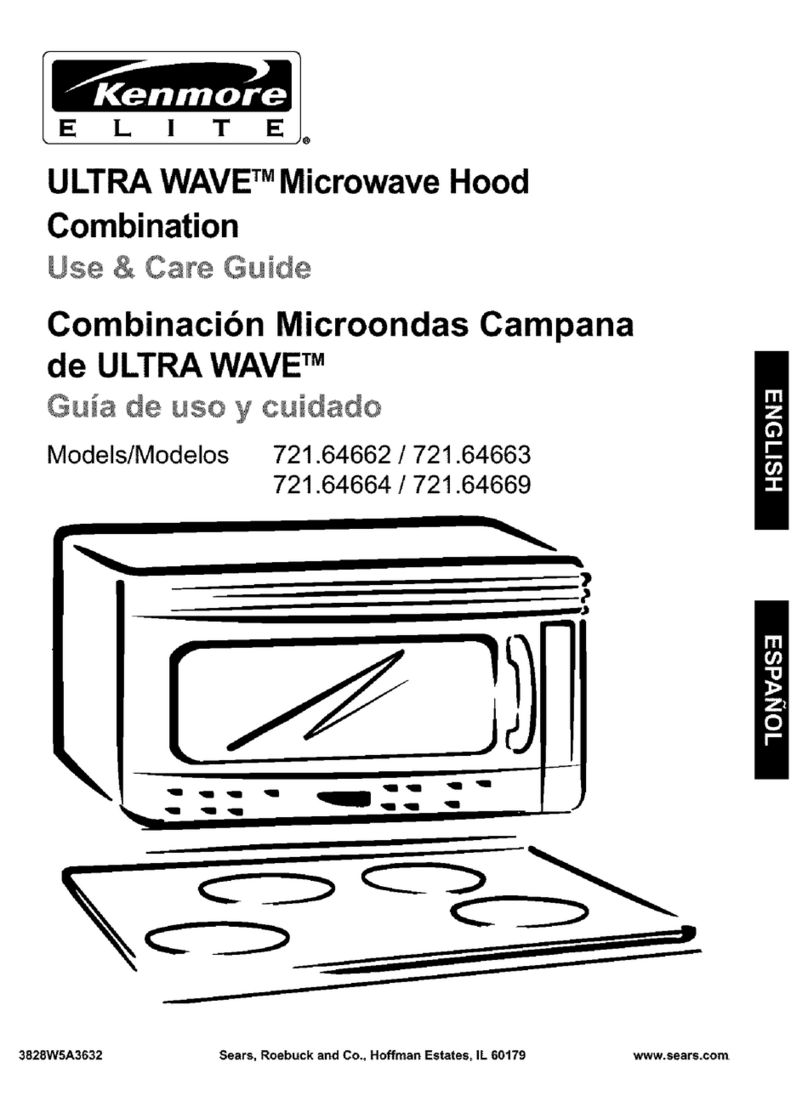 Kenmore 721.64662 Use and care guide Kenmore 721.64662 Use and care guide