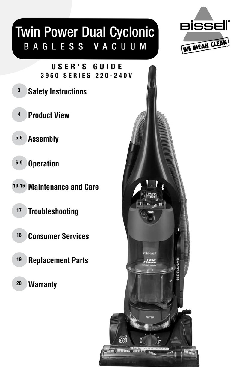 Bissell Velocity 3950 Series user guide