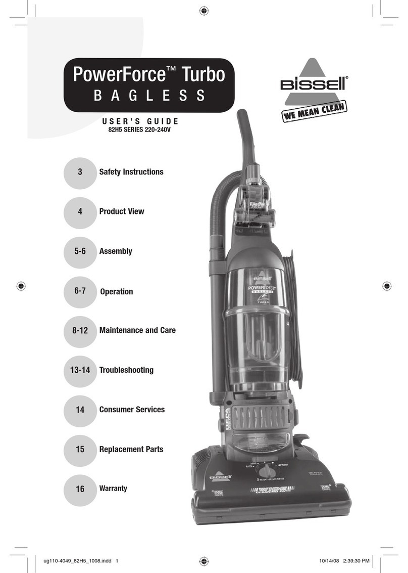 Bissell POWERFORCE TURBO 82H5 Series user guide