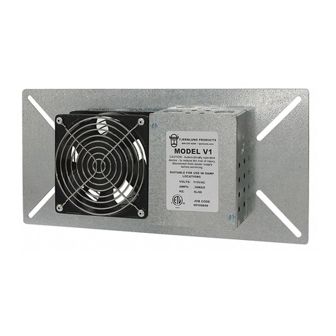 TJERNLUND V1, V1D, V2D CRAWL SPACE VENTILATORS 8500720 manual