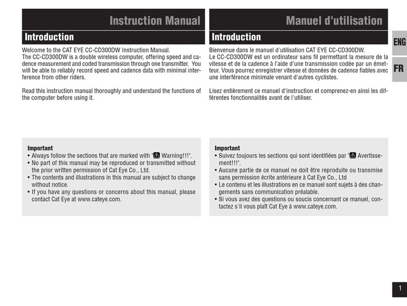 Cateye CC-CD300DW instruction manual