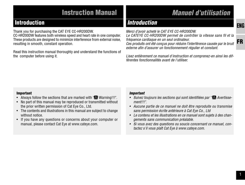 Cateye CC-HR200DW instruction manual