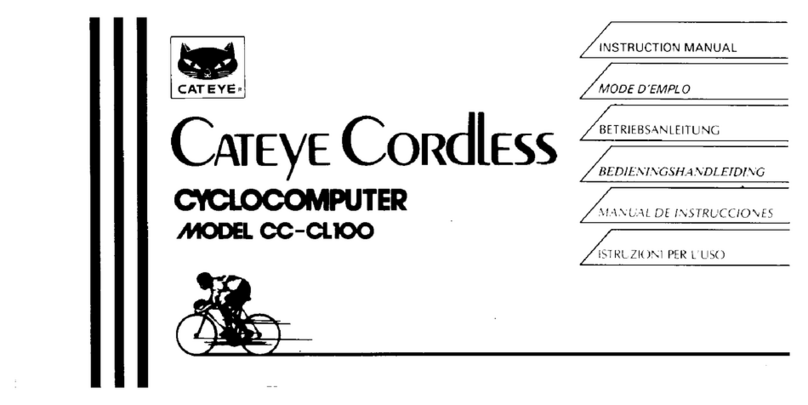 Cateye CC-CL100 instruction manual