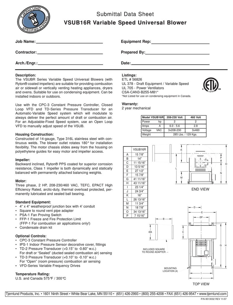 TJERNLUND VSUB16R datasheet