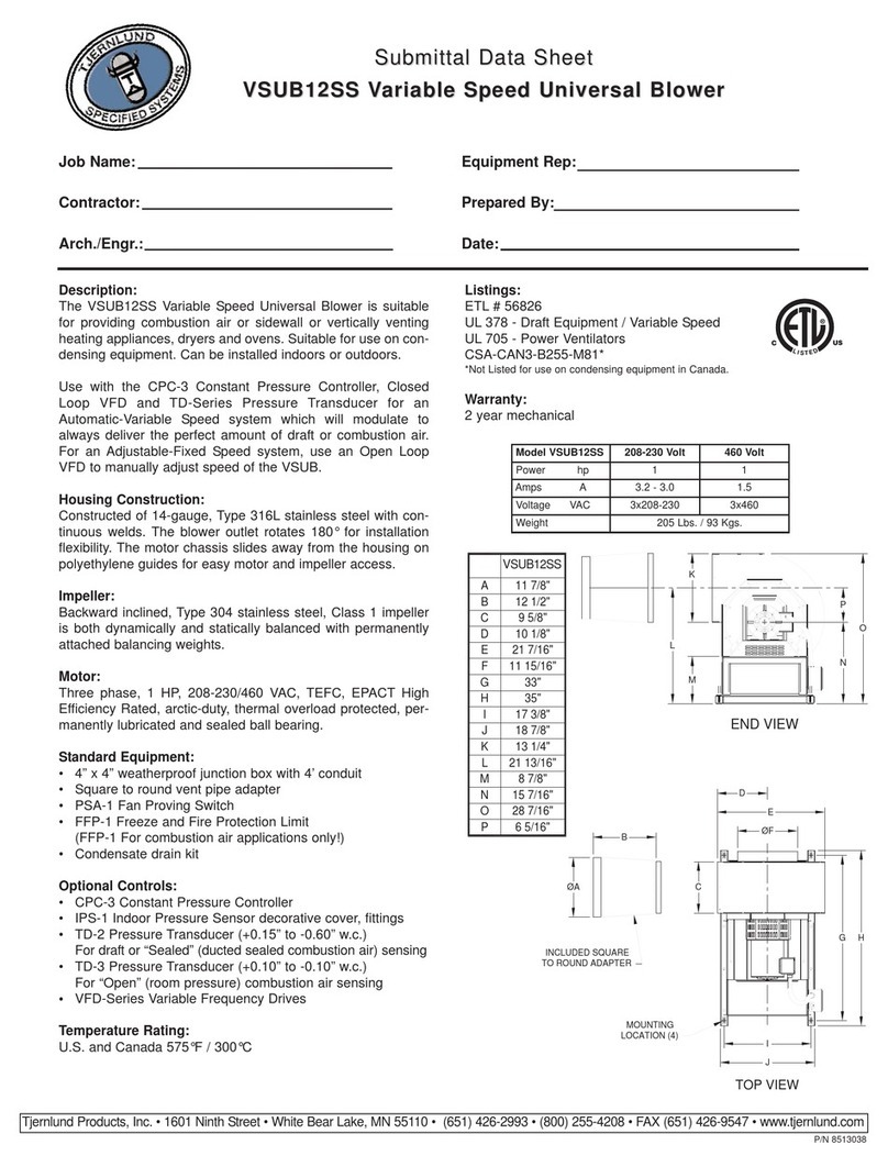 TJERNLUND VSUB12SS datasheet