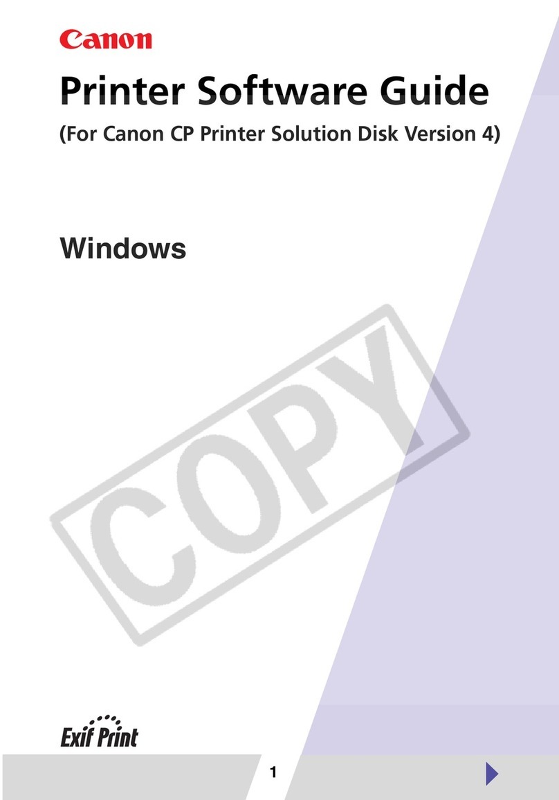 Canon Selphy CP600 Printer Software guide