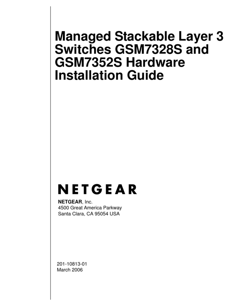 NETGEAR GSM7328FS - ProSafe Switch - Stackable Hardware installation guide
